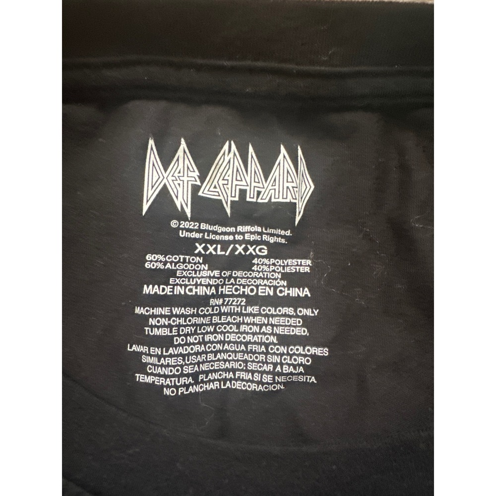 Def Leppard Rock & Roll Tiger Sunglasses Graphic Sleeveless Tank Top XXLarge - Picture 5 of 5